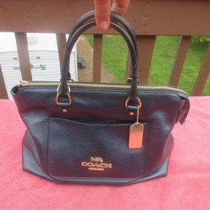 Coach Midnight Blue Leather Purse